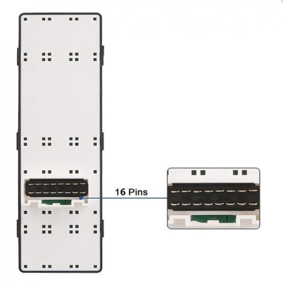 Главный переключатель стеклоподъемника Кнопка управления питанием Для 11-14 Hyundai Sonata 93570-3S000RY