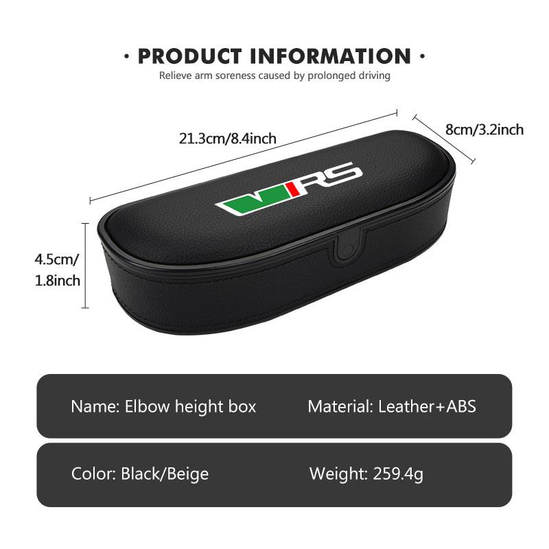 Car Door Arm Rest Storage Box Adjustable Height Elbow Support For Skoda VRS Octavia 2 3 Kamiq MK3 Kodiaq Karoq Superb Fabia