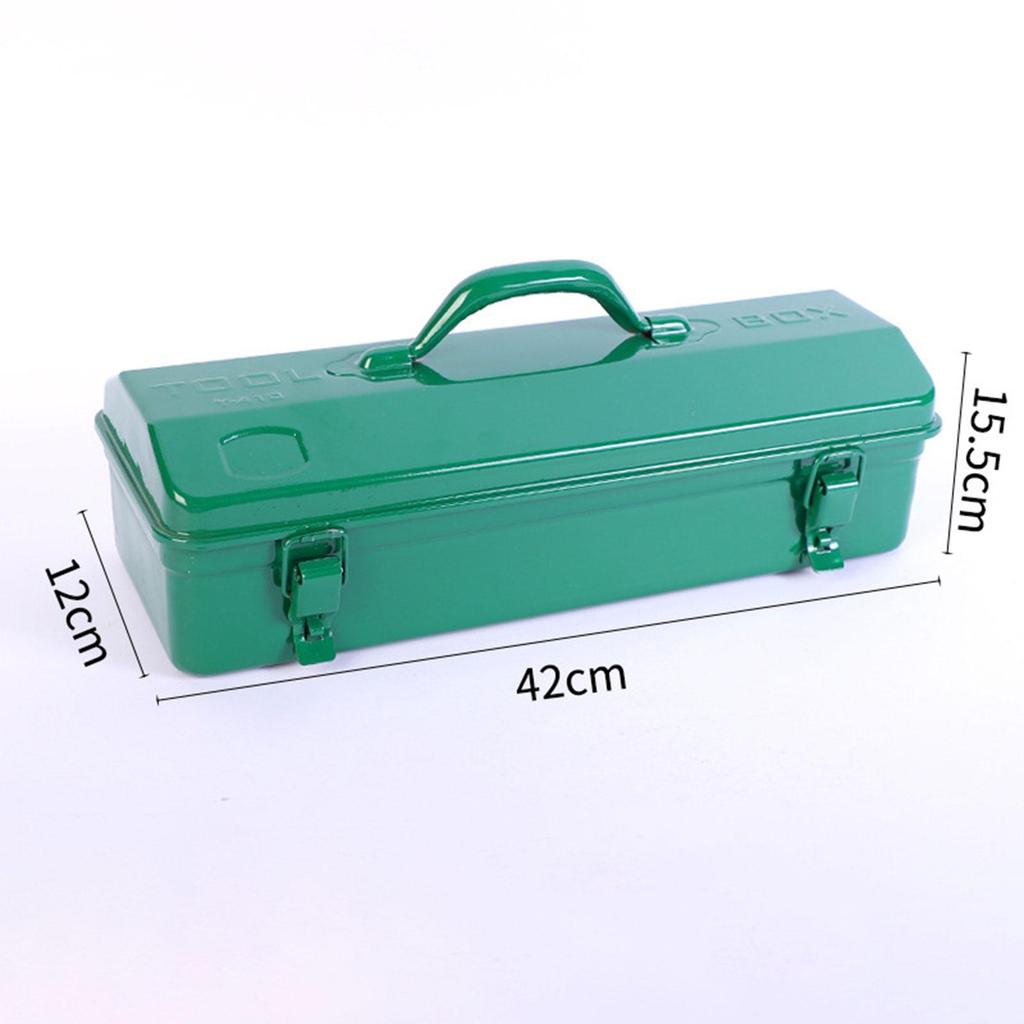 Metal Toolbox with Secure Locking Mechanism