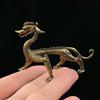 Copper Demon Dragon Statue, Small Ornament, Vintage Metal Beast Figurines, Desk Decorations Accessories, Home Decor Crafts