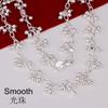 925 Sterling Silver Grape Beads Necklace Bracelet Set Gift Fashion Jewelry