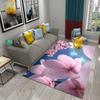 3D Ковер с розовым персиковым цветением для гостиной, коврики для зоны журнального столика, ковер для декора балкона, спальни, коврики для кухни, ванной комнаты, противоскользящие коврики