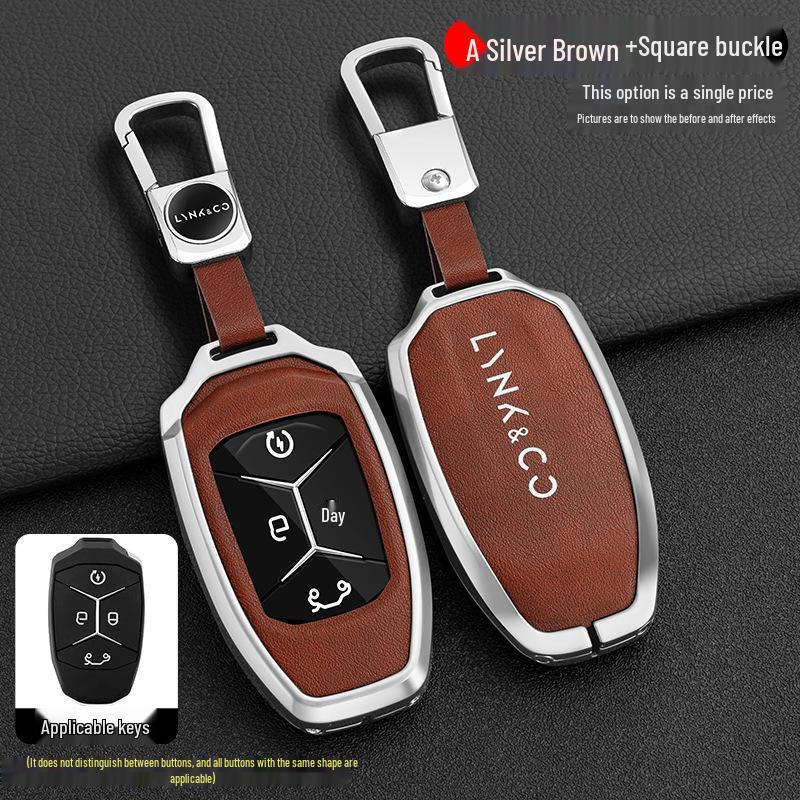 Lynk&Co Car Key Case: Metal Shell for Models 01, 02, 03 - Unisex Key Holder