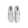 Nike Zoom Rival Distance Белые Черные Кроссовки Унисекс Металлик-Серебристый Чистая Платина DC8725-100