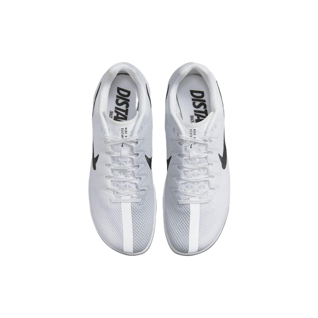 Nike Zoom Rival Distance Белые Черные Кроссовки Унисекс Металлик-Серебристый Чистая Платина DC8725-100