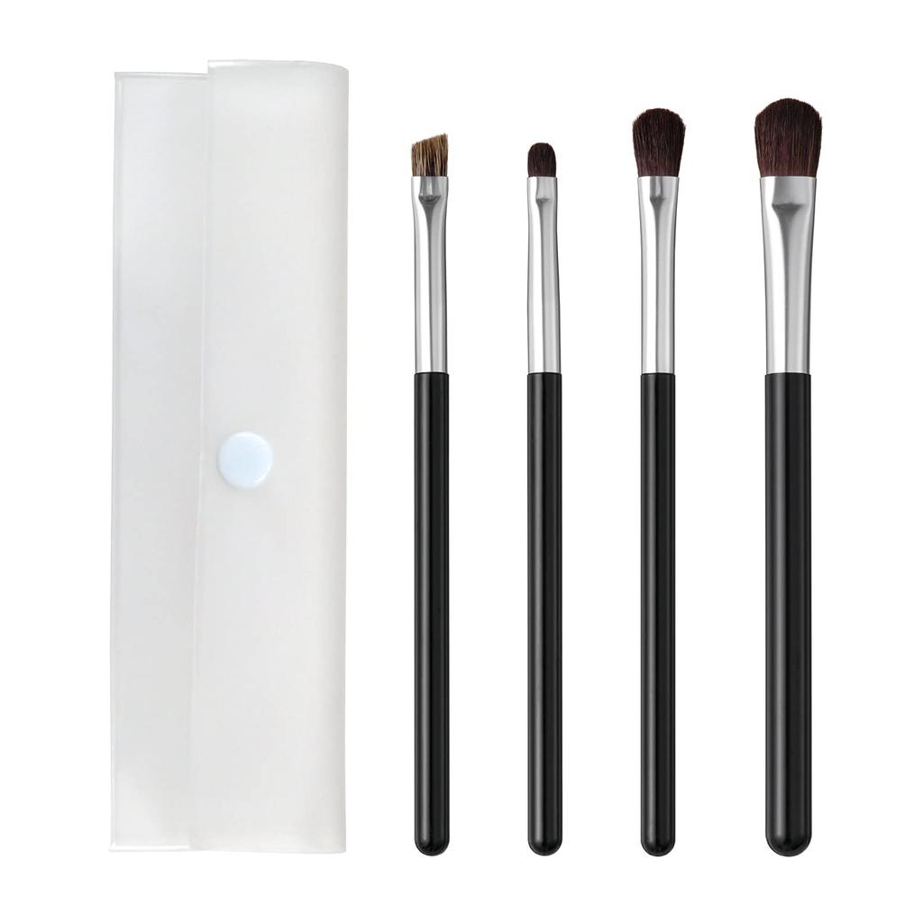 Кисть для макияжа KAI Cosmeup Cosme Up, кисть для теней для век Kumano, 4 шт., с футляром