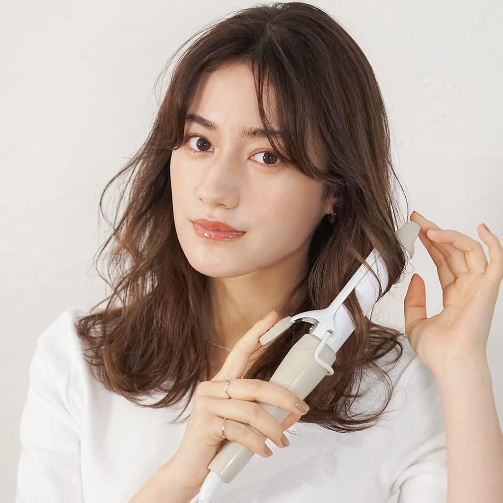 LAVIEL Утюжок для завивки волос 26 мм Керамическое покрытие Совместимость с зарубежными странами Плавная регулировка температуры Серый MAX180℃ LV-LT-C26