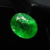 Natural Green Emerald Loose Gemstone 8 ct Oval Cut for Jewelry Making and Gem Collections