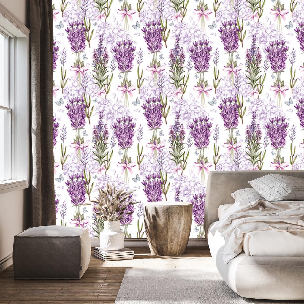 Lavender wallpaper for living room and bedroom 50x1000