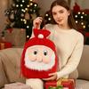 Drawstring Candy Pouches Christmas Santa Claus Sack, Adjustable Gift Bag, 3D Fabric Present Pouch Pouch, Holiday Party Supplies Bags