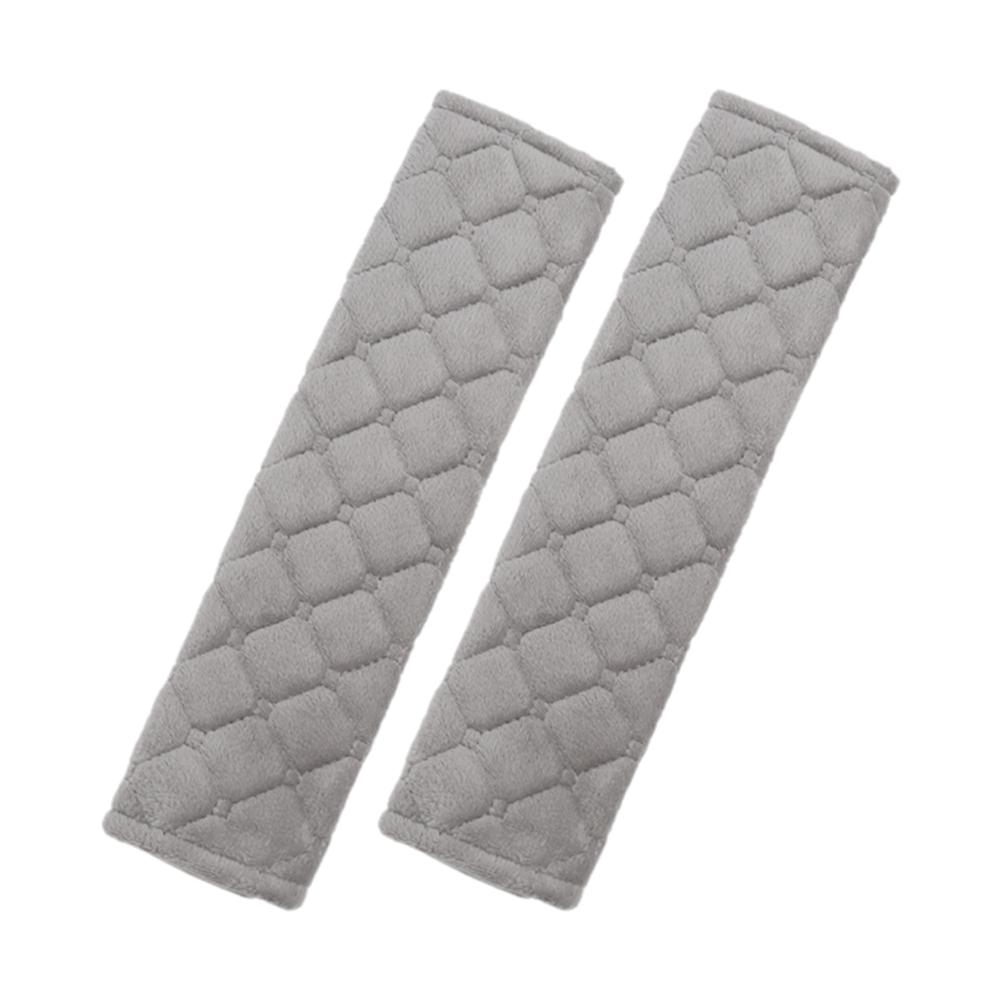 2Pcs Universal Car Seat Belt Cover Adjustable Soft Pads Seat BackPack Accessories Belt Plush Shoulder Kids Adults Strap Aut X3S5
