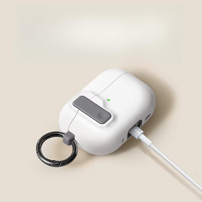 Для AirPods 5 4 3 1/ 2 Чехол с надежной фиксацией для AirPods Pro 2 Pro 3 Силиконовый с крючком для телефона Ударопрочный Защитный чехол для наушников