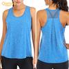 Women Solid Color O Neck Sleeveless Quick Dry Raceback Vest