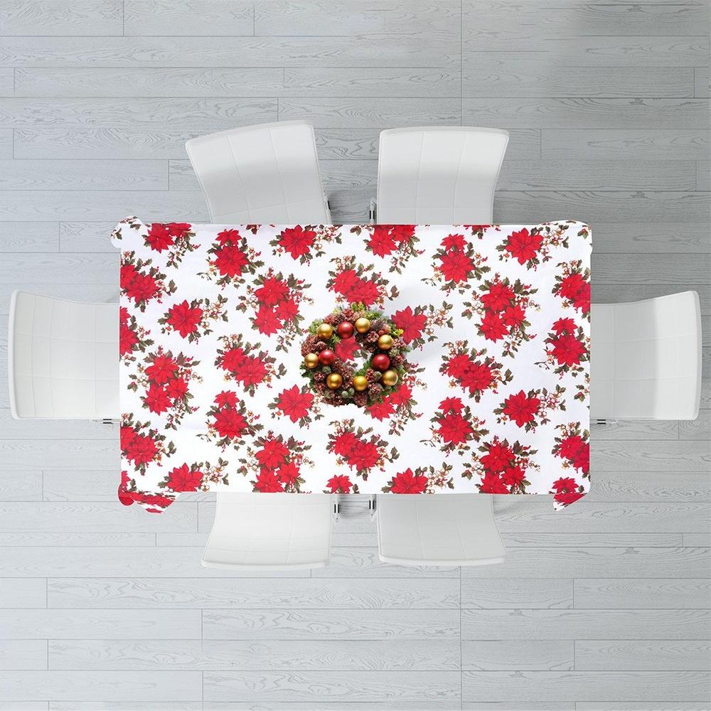 Stain-resistant Christmas tablecloth 180x130 cm