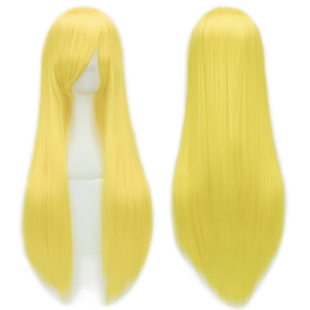 Heat Resistance Long Synthetic Hair Layered Anime Straight Hairpiece Costume