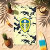 Leeds United Football Club (5) Theme Beach Towel Sand Resistant Soft And Comfortable Suitable For The Pool Camping Yoga And Diving A Travel Essential