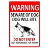 LongLasting Beware of Dogs Iron Wall Plaque  Vintage Metal Decor for Home Garden  Bar Security Style