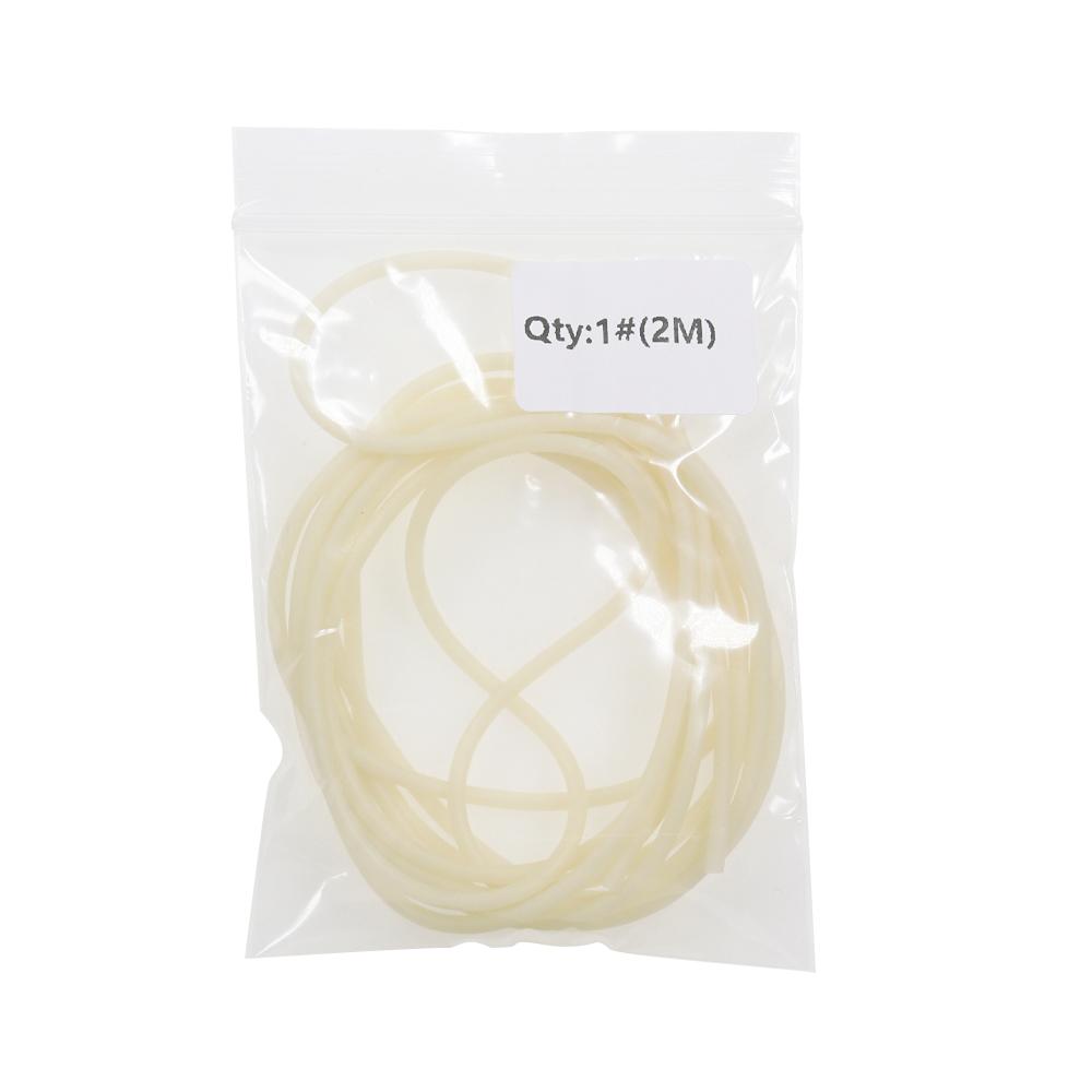 Светящаяся трубка для рыбалки Bimoo, белая трубка из мягкой резины с защитой от намотки, светящаяся трубка для ночной рыбалки