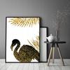 Picture poster In a frame 43x33 cm Flamingo Gold P701