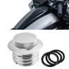 Flush Pop Up Gas Cap Fuel Tank Screw Hole for Harley-Davidson Regular Thread Black (1982-2010) 1 Pack