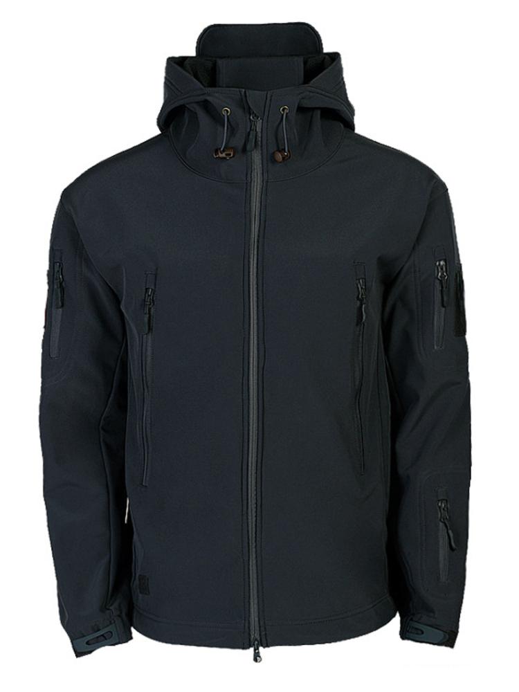 Военные куртки из мягкой кожи акулы, мужские тактические ветрозащитные водонепроницаемые куртки, мужские армейские боевые куртки, мужские пальто-бомберы с капюшоном