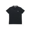 Fitted Sports Solid Color Polo Shirt Men Tops Black APLQ045-1
