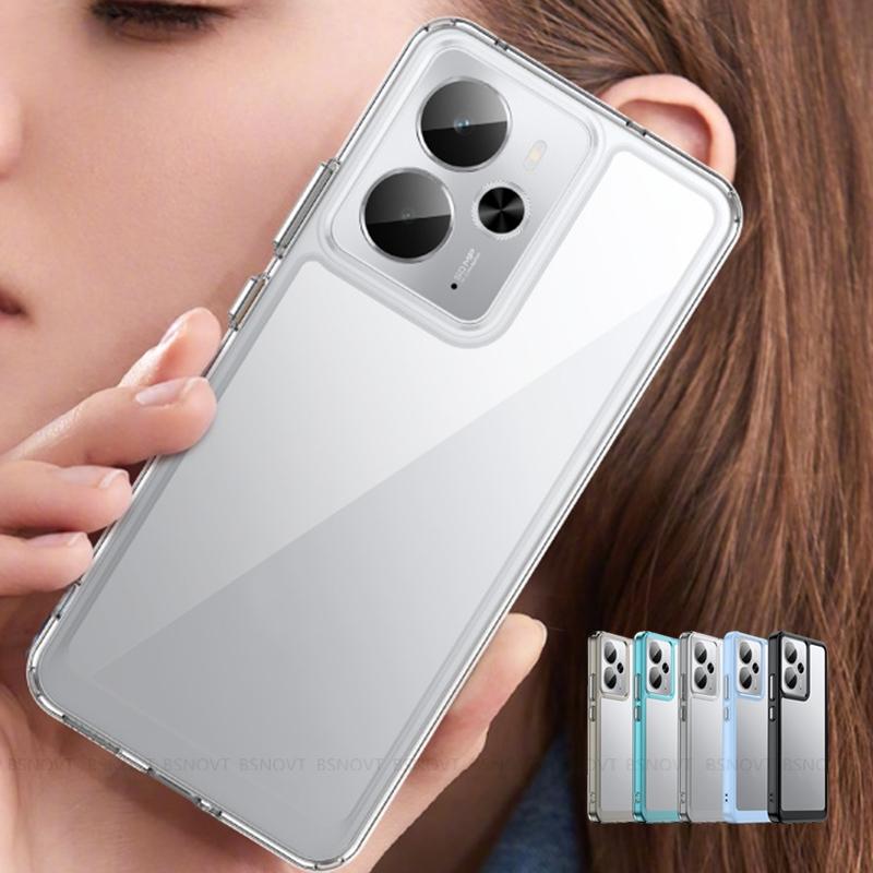 Для OPPO Realme 14T 5G Чехол Крышка Realme 14T 5G Fundas Противоударный Бампер для Телефона Задняя Цветная Прозрачная Крышка Capas Realme 14T 5G