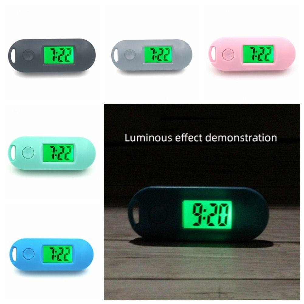 Luminous Electronic Watch Keyring Key Display Mini LED Digital Clock Kids