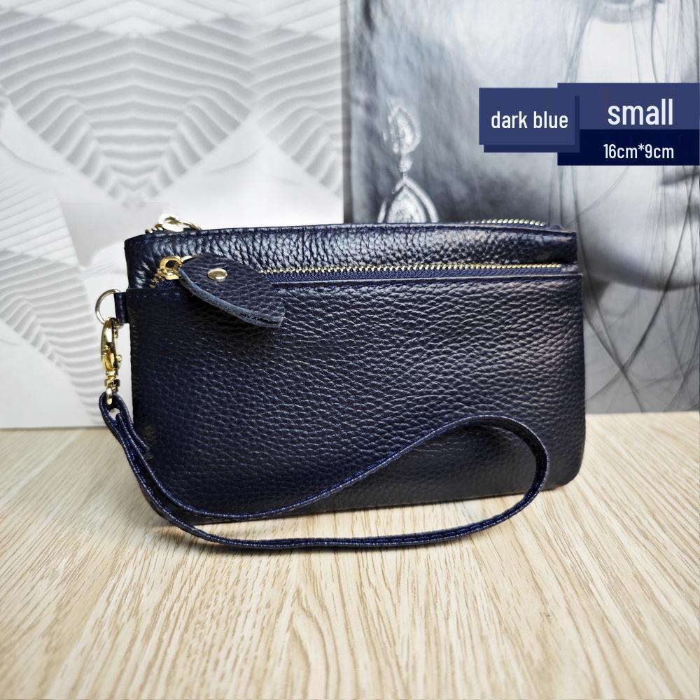 Женский многофункциональный кошелек-клатч на запястье из натуральной кожи в корейском стиле