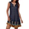 Women's Summer Fashion Tank Dress A-Line Sleeveless Casual Floral/Solid Pocket Dress