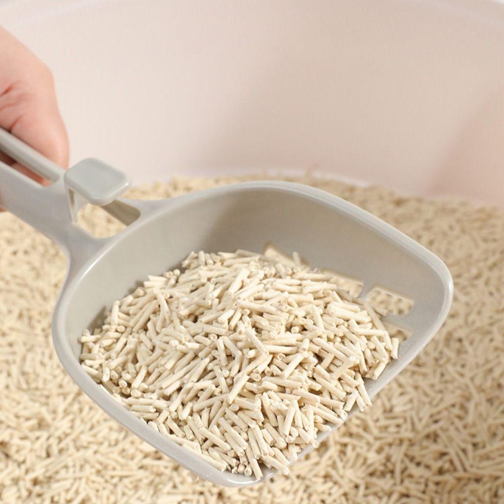 Пластиковая лопата для кошачьего туалета с отверстием для подвешивания, совок для кошачьего туалета, совок для кошачьего песка для собак, кошек и рептилий