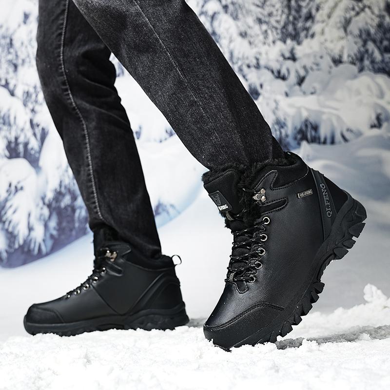 36-47 зимние мужские высокие кроссовки для активного отдыха из бархата женские походные ботинки большого размера с мехом теплые походные ботинки весна/осень