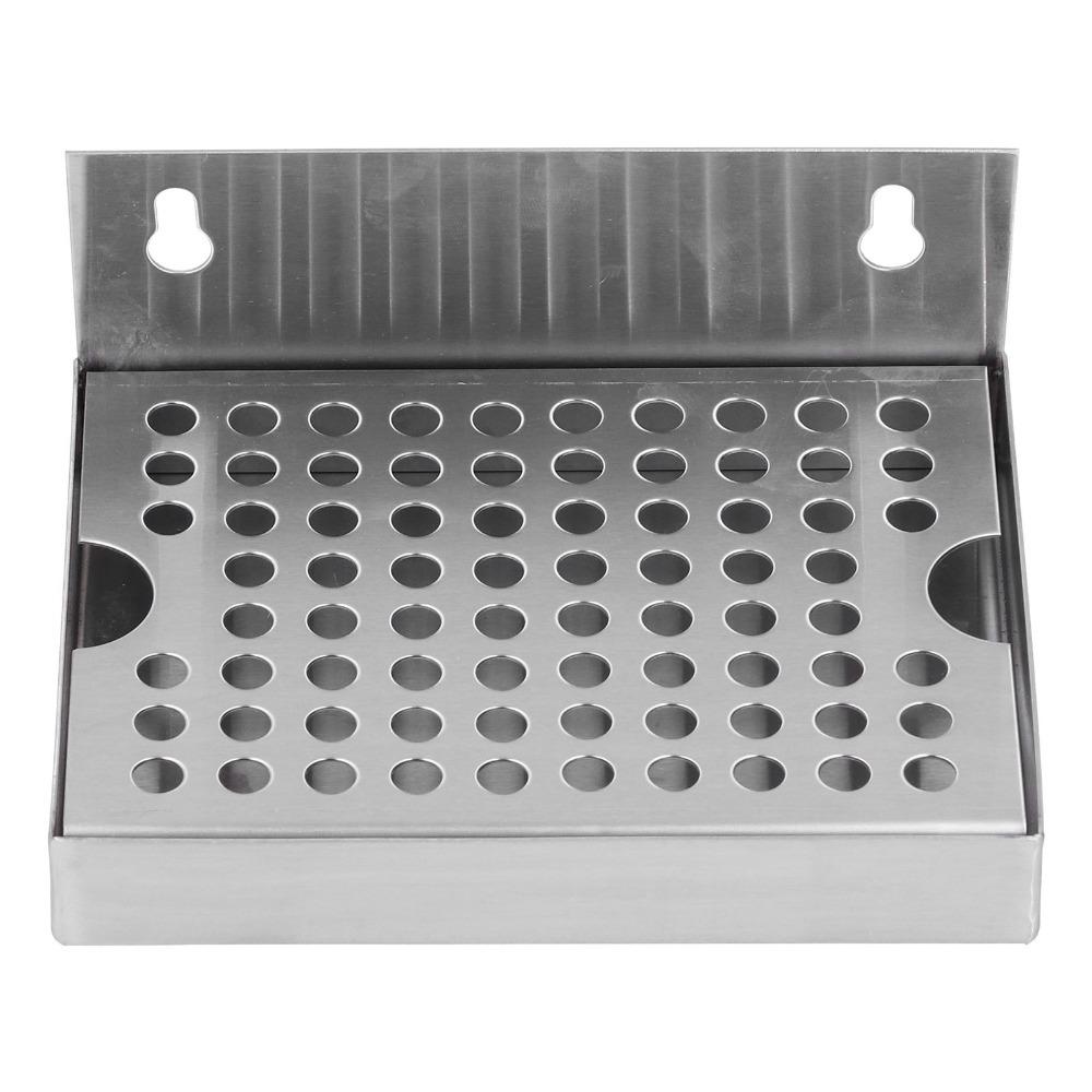 Stainless Steel Beer Drip Tray With Lid Drip Pan Kitchen Utensils Wall Mounted Tray Cafe
