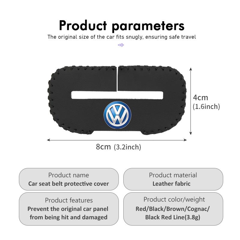 Valve Stems Caps Car Seat Belt Buckle Protector Scratch Resistant Accessories For Volkswagen VW Golf 4 5 6 7 Polo Jetta Sagitar zg2