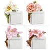3d Creative Resin Switch Stickers Decorative Wall Stickers Light Luxury Living Room Bedroom Socket Wall Protective Cover Flowers