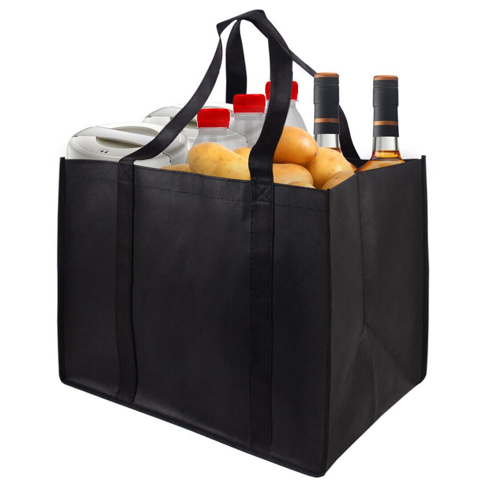 Простые многоразовые сумки для покупок для женщин, портативные складные экологически чистые сумки для продуктов, прочные сумки-тоут