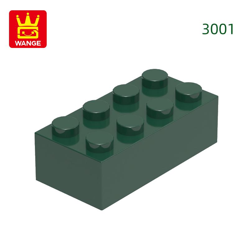 Нетоксичный 40 шт./лот 3001 2x4 Высокий 8-отверстий Строительный блок Moc Цветные детали Совместимые с Кирпичом DIY Детская игрушка Сборка Подарочная коробка