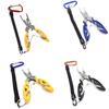 1pc red Multifunction Fishing Tools Accessories for Goods Winter Tackle Pliers Vise Knitting Flies Scissors Braid Set Fish Tongs