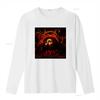 Gothic Heavy Metal Repentless Album Dark Flame Print Casual Streetwear T Shirt Vintage Washed Stretched Versatile Fashion