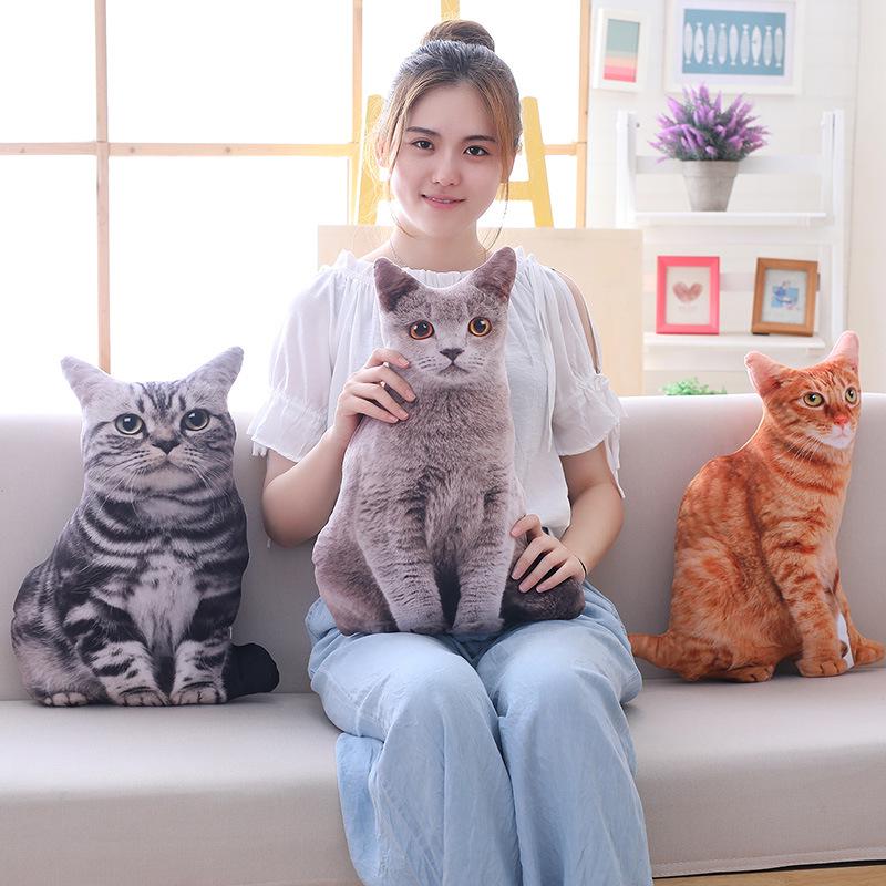 Очаровательная 3D Мяу Звездная Кошка Плюшевая Кукла Диванная Подушка Подушка