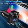 FM Transmitter Car Charger Wireless Bluetooth Hands-Free Calling Radio Receiver Mp3 Music Stereo Adapter Dual USB Port Charger