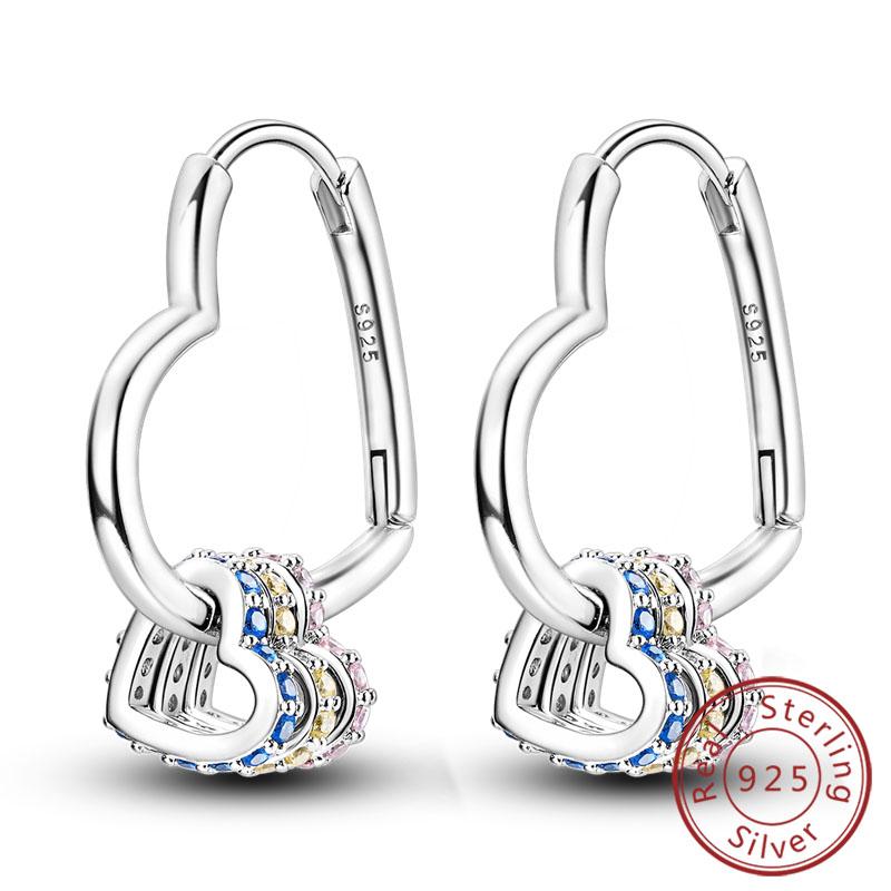 S Медные серьги-кольца Сверкающая звезда луна U Серьги в форме сердца бабочки для женщин для вечеринки свадьбы ювелирные изделия