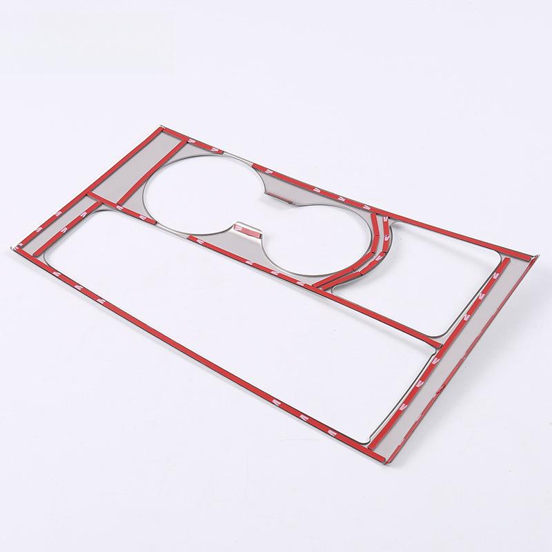 Tucson Stainless Steel Cup Holder & Gear Shift Panel Decoration Frame