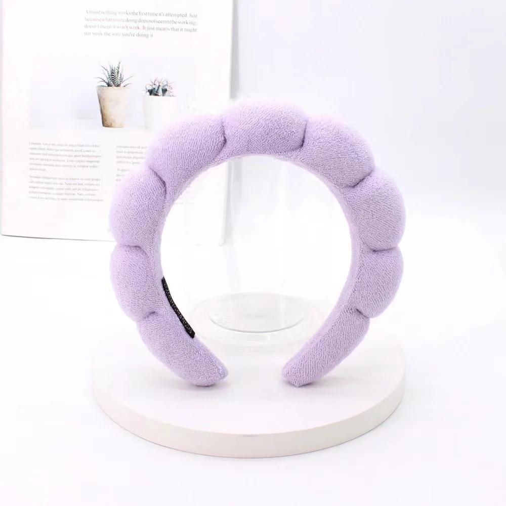 Fashion Microfiber Washing Hair Bands Puffy Headband Spa Bubble Headband Washing Face Makeup Shower Skincare Girl Accessories
