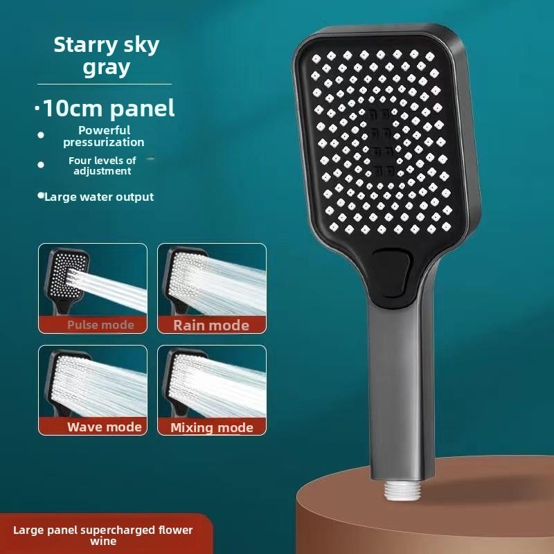 Душевая лейка высокого давления ABS Квадратная Дождевой спрей Ручная лейка для душа для ванной