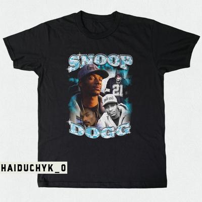 Snoop Dogg Рэп Хип-Хоп Унисекс Черная Футболка S-5XL Унисекс Футболка