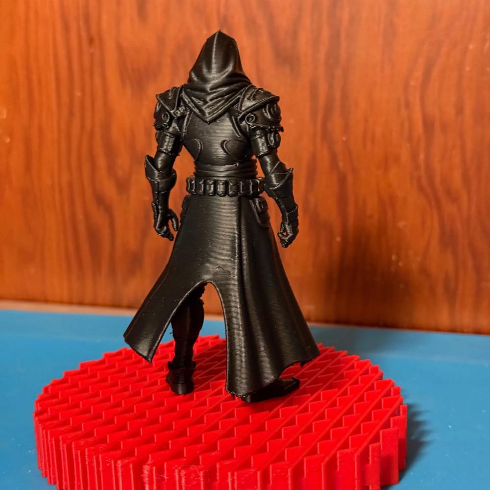 Shadow Sentry Armor Knight Statue, 3D Printed Unscrupulous Knight Role Playing Game Accessories, and Artistic Desktop Decoration
