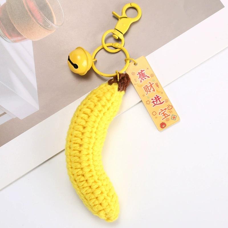 Шерстяной вязаный брелок-фрукт Креативный Красивый Подарок Сумка Милый Ручной работы Вязаный кулон Подарок Свадьба Конфетница Аксессуары