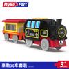 Электрическая железнодорожная машина детские развивающие деревянные трековые игрушки