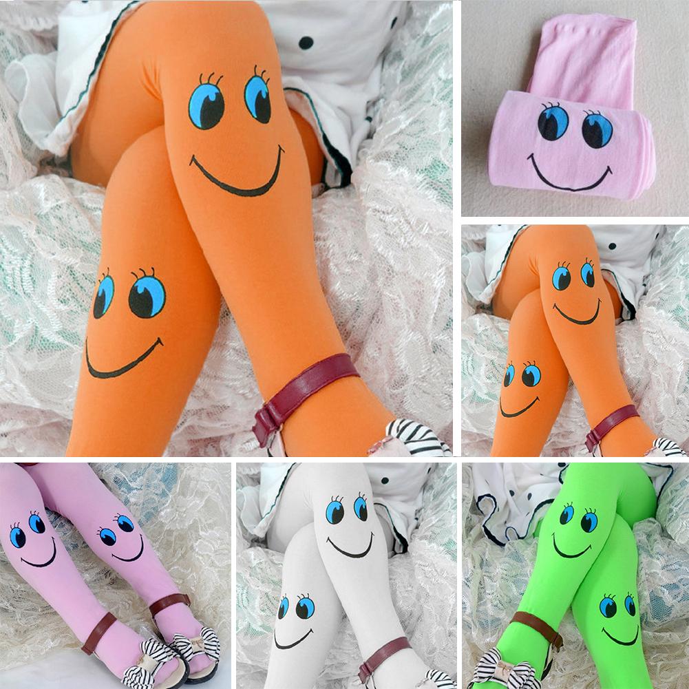 Pair of Tight Smile Baby Kids Girls Tights Pantyhose Stockings Cartoon Soft Velvet Ballet Lovely Socks